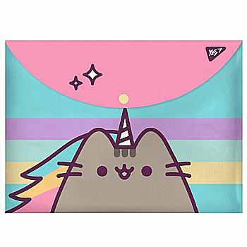 Папка-конверт на кнопці А4 "Pusheen", 491782 Yes