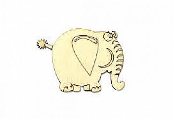 Заготівка-магніт дерев`яна "Слоник" 85*65 мм, ZS045 Заготівка-магніт дерев`яна "Слоник" 85*65 мм, ZS045