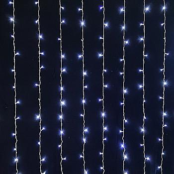 Электрогирлянда-штора светодиодная 3*2,6 м, 272 LED, холодный белый, 973775 Электрогирлянда-штора светодиодная 3*2,6 м, 272 LED, холодный белый, 973775