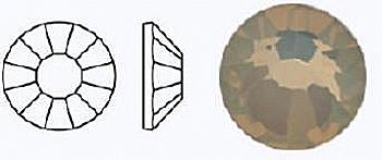 Стразы фольгированные 01000 AB/497-11-612/WHITE OPAL - ss16 (3,8-4,0 мм, 30 шт) M. C. Rose VIVA12