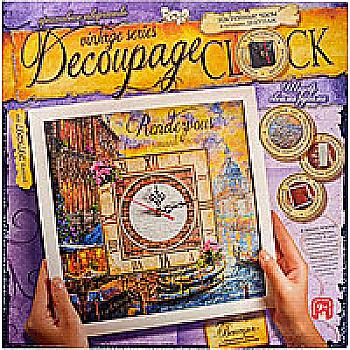 Набір для творчості Годинник "Decoupage Clock" з рамкою, DKС-01-01 (10) Набір для творчості Годинник "Decoupage Clock" з рамкою, DKС-01-01 (10)