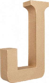 Заготівка з пап`є-маше Літера "J" 5*22*30 см, AC403O ТМ "Clairefontaine"