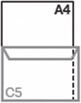 Конверт С5 (162*229 мм) скл. білий з вікном (45*90 мм) 80г/м2, 3544 Конверт С5 (162*229 мм) скл. білий з вікном (45*90 мм) 80г/м2, 3544