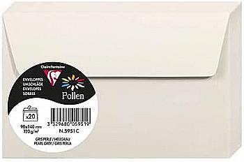 Конверт декоративный Pollen FT30 (90*140 мм)/120 г, Pearl grey/Жемчужно-серый, 5951C Конверт декоративный Pollen FT30 (90*140 мм)/120 г, Pearl grey/Жемчужно-серый, 5951C