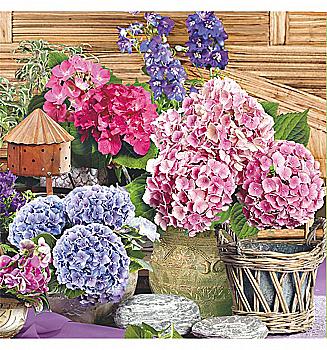 Декупажні серветки "Гортензія", 33*33 см, МАКІ