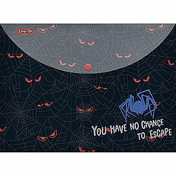 Папка-конверт на кнопці А4 "Spider", 1 Вересня, 491841 Папка-конверт на кнопці А4 "Spider", 1 Вересня, 491841