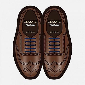 Силіконові антишнурки AntiLaces Classic, 30 мм, 10 шт, сині Силіконові антишнурки AntiLaces Classic, 30 мм, 10 шт, сині