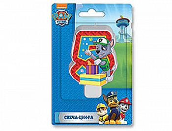 Свічка-цифра "5" Щенячий Патруль, 1502-2288
