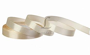 Лента атлас 7 мм-23 м, бежевая (02)