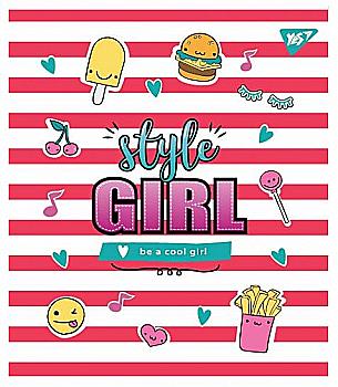 Тетрадь 24 лин. YES "Style girl", 764329 Тетрадь 24 лин. YES "Style girl", 764329
