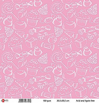 Бумага для скрапбукинга №19, 30.5*30.5 см, 740774