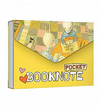 Блокнот "Вдома добре 2" (з двома зайцями), кишеньковий (0301) Блокнот "Вдома добре 2" (з двома зайцями), кишеньковий (0301)