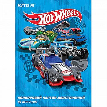 Картон цветн. двухсторонний 10 л/10 цв., A4 HW, HW19-255