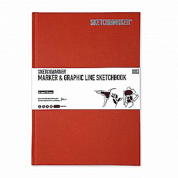 Скетчбук SKETCHMARKER В5 44 л., 180 г/м², красный, MGLHM/LRED Скетчбук SKETCHMARKER В5 44 л., 180 г/м², красный, MGLHM/LRED