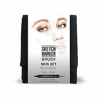 Набор маркеров SKETCHMARKER Brush "Кожа" 12 шт, SMB-12SKIN