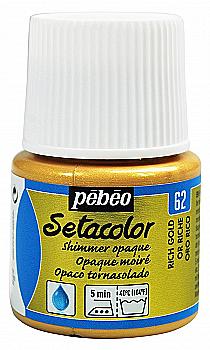 Фарба для світлих тканин Setacolor 45 мл непрозора блискуча, інтенсивна золота, 295-062 Pebeo Фарба для світлих тканин Setacolor 45 мл непрозора блискуча, інтенсивна золота, 295-062 Pebeo