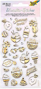 Наліпки металізовані-1 9,5*17,5 см (1 арк., 25 шт.), 19601 Folia Наліпки металізовані-1 9,5*17,5 см (1 арк., 25 шт.), 19601 Folia