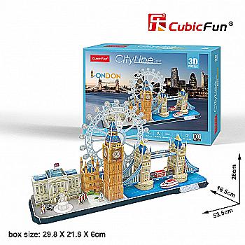 Тривимірна головоломка-конструктор "City Line London" MC253h (2538) Тривимірна головоломка-конструктор "City Line London" MC253h (2538)