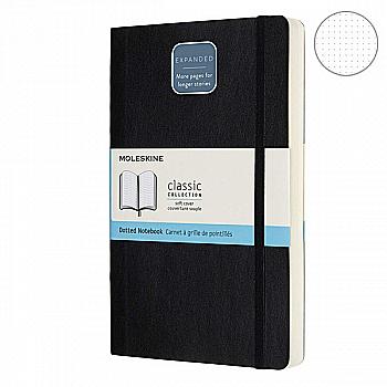 Записная книжка Черный мягкий средний точка, Moleskine Classic Expanded, QP619EXP Записная книжка Черный мягкий средний точка, Moleskine Classic Expanded, QP619EXP