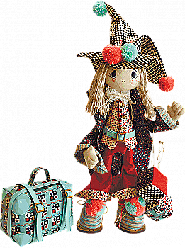 Набір для шиття ляльки Джокер (каркасна), 18*45, К1019 Набір для шиття ляльки Джокер (каркасна), 18*45, К1019