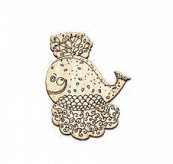 Заготівка-магніт дерев`яна "Кітьонок" 75*95 мм, ZS101