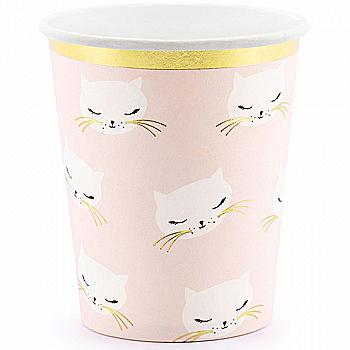 Стакан Кішка  рож, ф/принт, 200 мл 6 од., 3502-3645