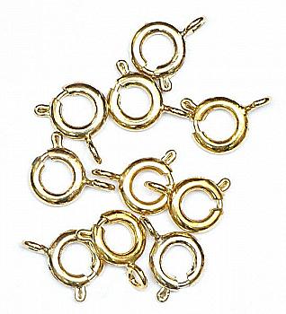 Застежка круглая, 6*6*1,5 мм, Золото, 10 шт, Margo