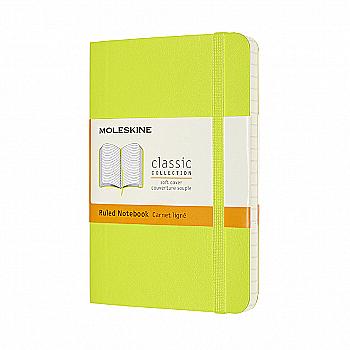 Блокнот Лимонный Зеленый мягкий карман. линейка, Moleskine Classic, QP611C2 Блокнот Лимонный Зеленый мягкий карман. линейка, Moleskine Classic, QP611C2