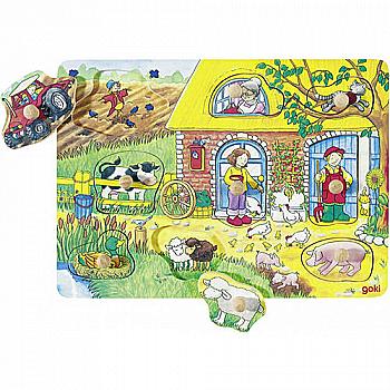 Пазл-вкладиш Goki Ферма, 57805G Пазл-вкладиш Goki Ферма, 57805G