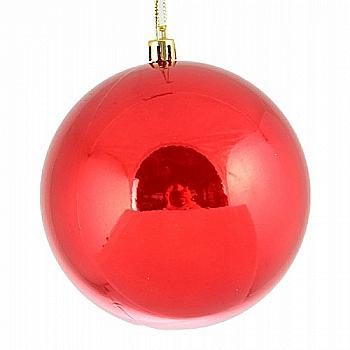 Куля d-8 cм, червона перламутрова, 972605 Куля d-8 cм, червона перламутрова, 972605