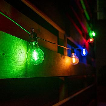 Электрогирлянда-ретро уличная, 10 LED ламп, d-60 мм, многоцветная, 8 м, 801173 YES Электрогирлянда-ретро уличная, 10 LED ламп, d-60 мм, многоцветная, 8 м, 801173 YES