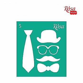 Трафарет самоклеящийся 9*10 см №5 Rosa Talent Трафарет самоклеящийся 9*10 см №5 Rosa Talent