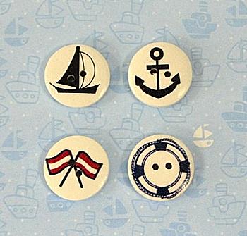 Дерев`яні гудзики "Капітанські" HY85500 Дерев`яні гудзики "Капітанські" HY85500