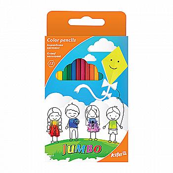 Олівці 12 кол. Kite "Jumbo", K17-048 Олівці 12 кол. Kite "Jumbo", K17-048