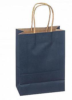 Подарунковий пакет темно-синій 25*12*33 см, 3-2636