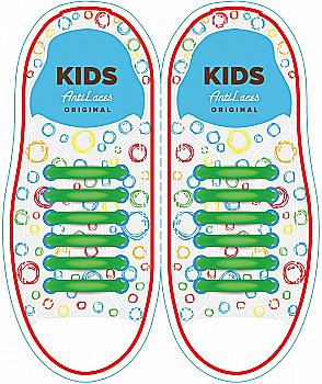 Силіконові антишнурки AntiLaces Kids, 38 мм, 12 шт, блакитні Силіконові антишнурки AntiLaces Kids, 38 мм, 12 шт, блакитні