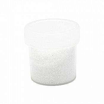 Глітер фасований Білий перламутр 10 г, 12 мл, HY10506