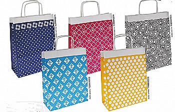 Крафт пакет з ручкою "Ecobag" 240*100*320, 100 г, біл. мікс, Т1300002206 Крафт пакет з ручкою "Ecobag" 240*100*320, 100 г, біл. мікс, Т1300002206