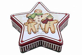 Подарункова коробка бляшана середня, 63-975