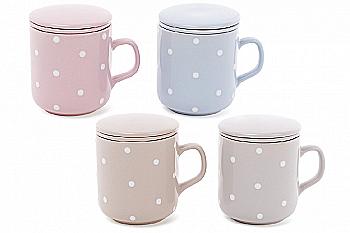 Заварник керамічний "Горошок" 290 мл, пастель, 593-255 Заварник керамічний "Горошок" 290 мл, пастель, 593-255