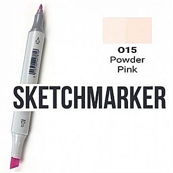 Маркер SKETCHMARKER, 2 пера: долото и тонкое, Powder Pink - Розовая пудра, SM-O15 Маркер SKETCHMARKER, 2 пера: долото и тонкое, Powder Pink - Розовая пудра, SM-O15