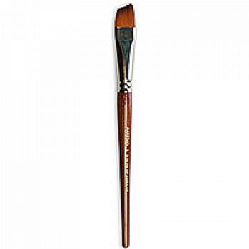 Пензлик "Живопис" 1126 Синтетика скошена № 08 коротка ручка рудий ворс