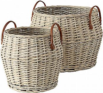 Корзина плетеная "Karen" h=42 см/d=48 см, натуральная, 9817748