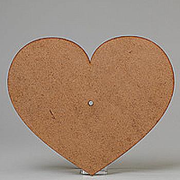 Заготівка дерев`яна Годинник "Серце" 250*300*3 мм, ЧC13