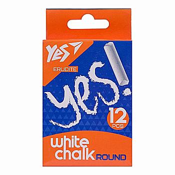 Мел "Erudite" 12 шт, белая круглая, 400444 Yes Мел "Erudite" 12 шт, белая круглая, 400444 Yes