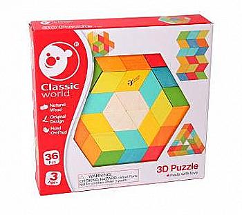 Іграшка дерев`яна Classic World "3Д пазл", 3728 Іграшка дерев`яна Classic World "3Д пазл", 3728