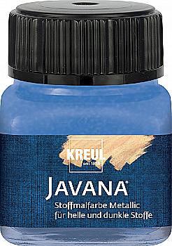 Краска по тёмным тканям и коже прочная EF Color Metallic Javana 20 мл, сапфировый голубой, KR-92408 Краска по тёмным тканям и коже прочная EF Color Metallic Javana 20 мл, сапфировый голубой, KR-92408