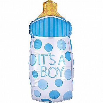 Куля повітряна Фігура Пляшка блакитна Ф, 1207-3073 Куля повітряна Фігура Пляшка блакитна Ф, 1207-3073