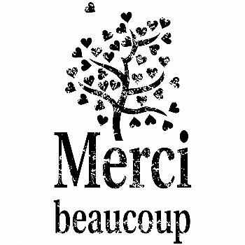 Штамп Вінтаж Merci beaucoup, 10004100 ТМ "Artemio"