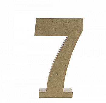 Заготівка з пап`є-маше Цифра "7" 5*18*30 см, AC427O ТМ "Clairefontaine"